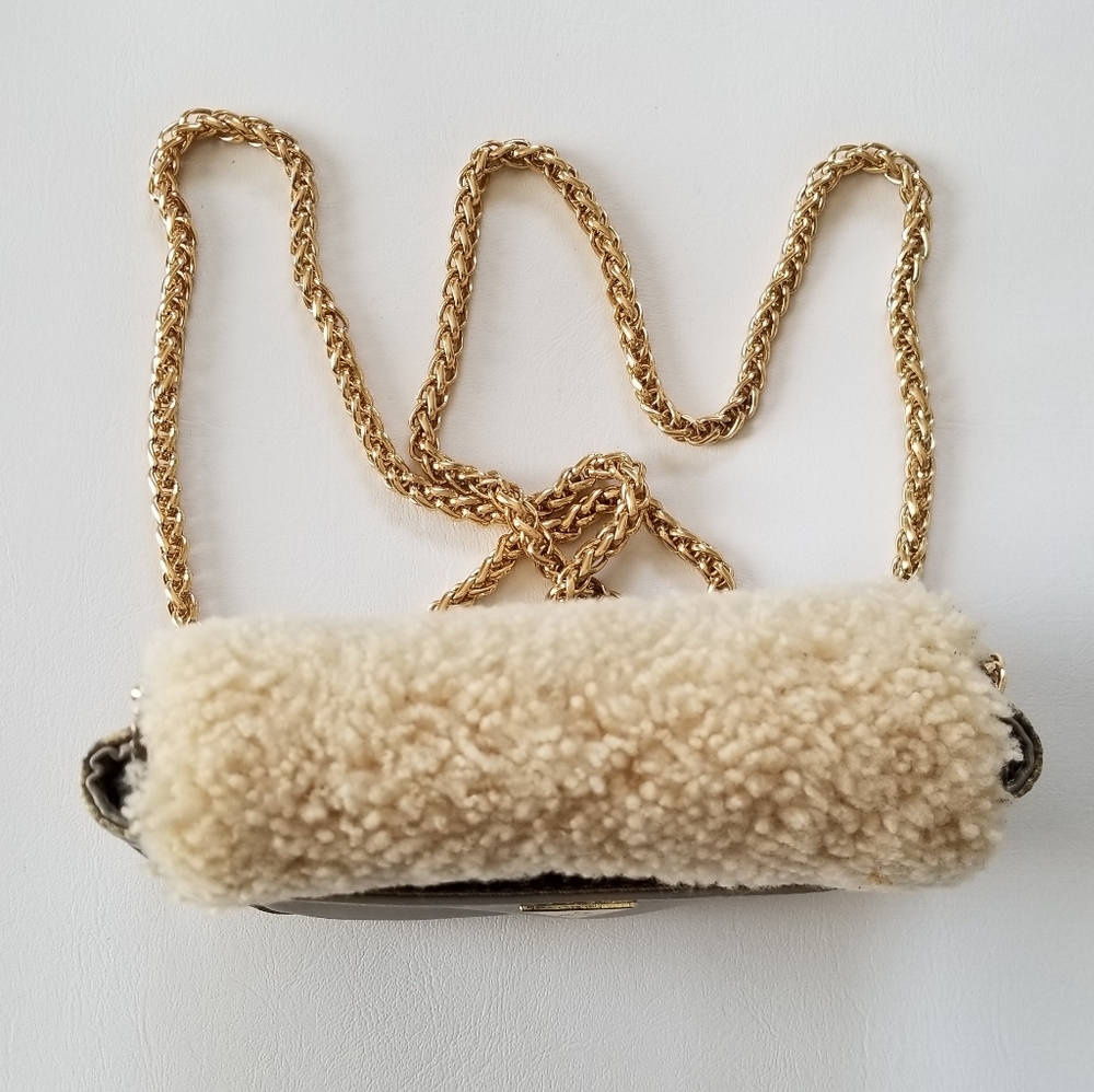 Sam Edelman Fur /Snakeskin Shoulder bag - Picture 9 of 12